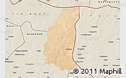 Satellite Map of Markoye, shaded relief outside