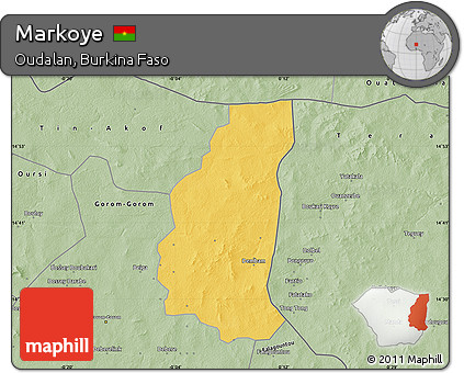 Savanna Style Map of Markoye