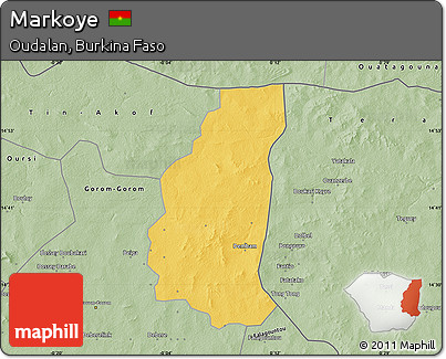Savanna Style Map of Markoye