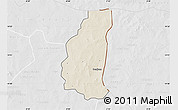 Shaded Relief Map of Markoye, lighten, desaturated