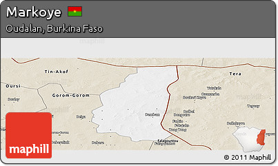Classic Style Panoramic Map of Markoye