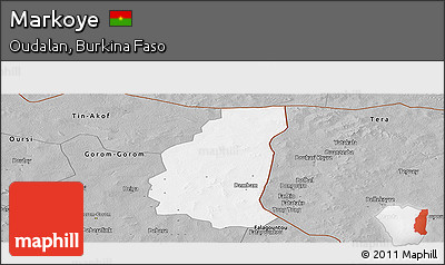 Gray Panoramic Map of Markoye