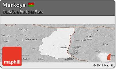 Gray Panoramic Map of Markoye