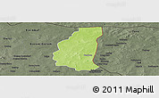 Physical Panoramic Map of Markoye, darken, semi-desaturated