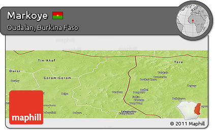 Physical Panoramic Map of Markoye