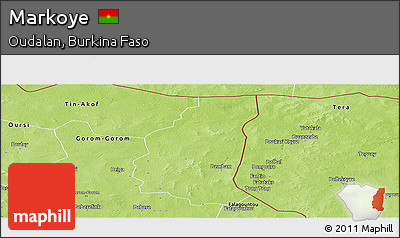 Physical Panoramic Map of Markoye