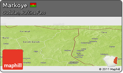 Physical Panoramic Map of Markoye