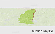 Physical Panoramic Map of Markoye, lighten