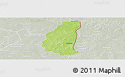 Physical Panoramic Map of Markoye, lighten, semi-desaturated