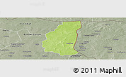 Physical Panoramic Map of Markoye, semi-desaturated