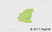 Physical Panoramic Map of Markoye, single color outside