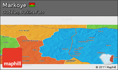 Political Panoramic Map of Markoye
