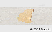 Satellite Panoramic Map of Markoye, lighten, semi-desaturated