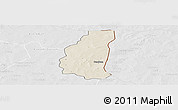 Shaded Relief Panoramic Map of Markoye, lighten, desaturated