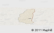 Shaded Relief Panoramic Map of Markoye, lighten