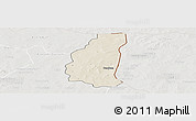 Shaded Relief Panoramic Map of Markoye, lighten, semi-desaturated