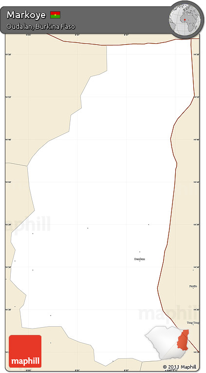 Classic Style Simple Map of Markoye