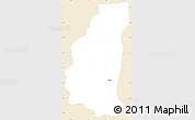 Classic Style Simple Map of Markoye, single color outside