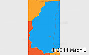 Political Simple Map of Markoye