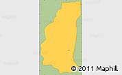 Savanna Style Simple Map of Markoye, cropped outside