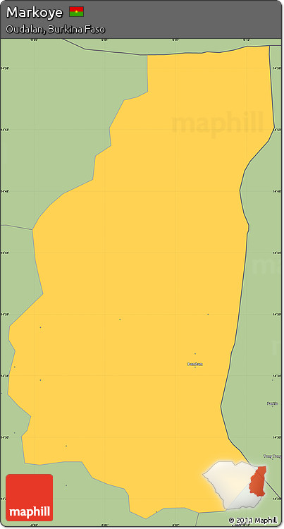 Savanna Style Simple Map of Markoye