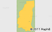 Savanna Style Simple Map of Markoye, single color outside
