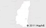 Silver Style Simple Map of Markoye, cropped outside