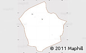 Classic Style Simple Map of Yako, cropped outside