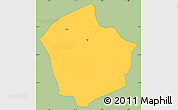 Savanna Style Simple Map of Yako, single color outside