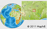 Physical Location Map of Gaoua, highlighted parent region