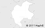 Silver Style Simple Map of Gbomblora
