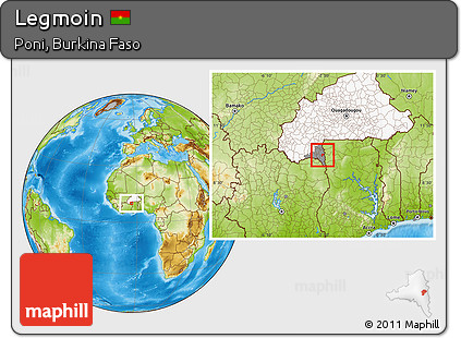 Physical Location Map of Legmoin, highlighted country, highlighted parent region