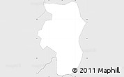 Silver Style Simple Map of Midebdo
