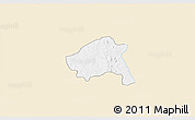 Classic Style 3D Map of Nako, single color outside