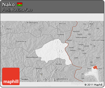 Gray 3D Map of Nako