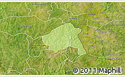 Physical 3D Map of Nako, satellite outside