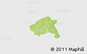 Physical 3D Map of Nako, single color outside