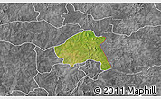 Satellite 3D Map of Nako, desaturated