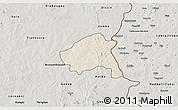 Shaded Relief 3D Map of Nako, semi-desaturated