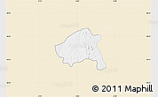 Classic Style Map of Nako, single color outside