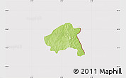 Physical Map of Nako, cropped outside