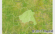 Physical Map of Nako, satellite outside