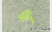 Physical Map of Nako, semi-desaturated