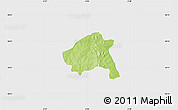 Physical Map of Nako, single color outside