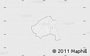 Silver Style Map of Nako, single color outside