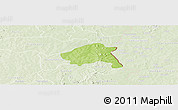 Physical Panoramic Map of Nako, lighten