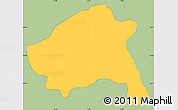 Savanna Style Simple Map of Nako, single color outside