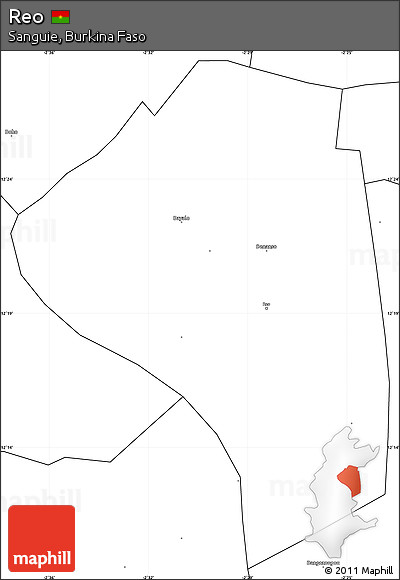 Blank Simple Map of Reo