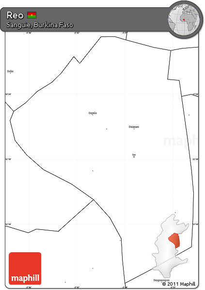 Blank Simple Map of Reo