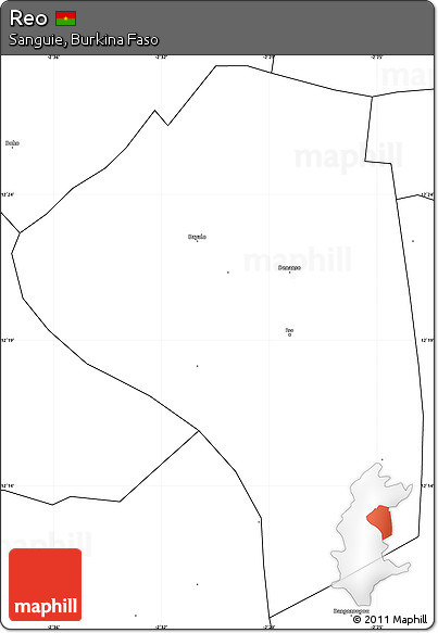 Blank Simple Map of Reo